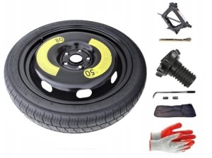 Koło dojazdowe + zestaw ze śrubą mocującą Volkswagen Golf Plus (2005-2014)- 125/70R18