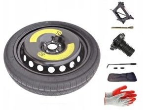 Koło dojazdowe + zestaw ze śrubą mocującą Seat Ateca I (2016-obecnie)- 19 cali CONTINENTAL