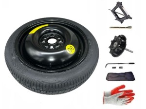 Koło dojazdowe + zestaw ze śrubą mocującą Toyota IQ I (2009-obecnie)- 15 cali