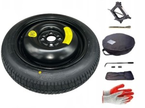 Koło dojazdowe + zestaw z pokrowcem Toyota IQ I (2009-obecnie)- 15 cali